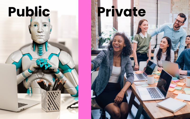 Private vs public community comparison