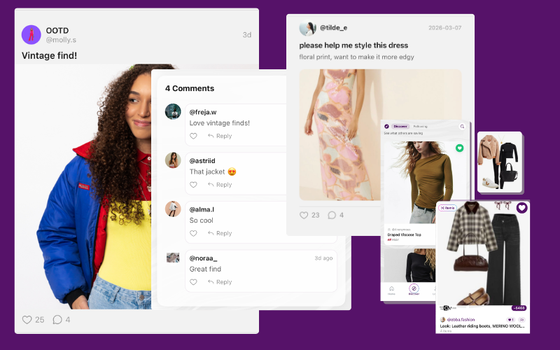 Wontsy community feed with fashion discussions