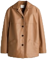 Coated Jacket - Dark beige