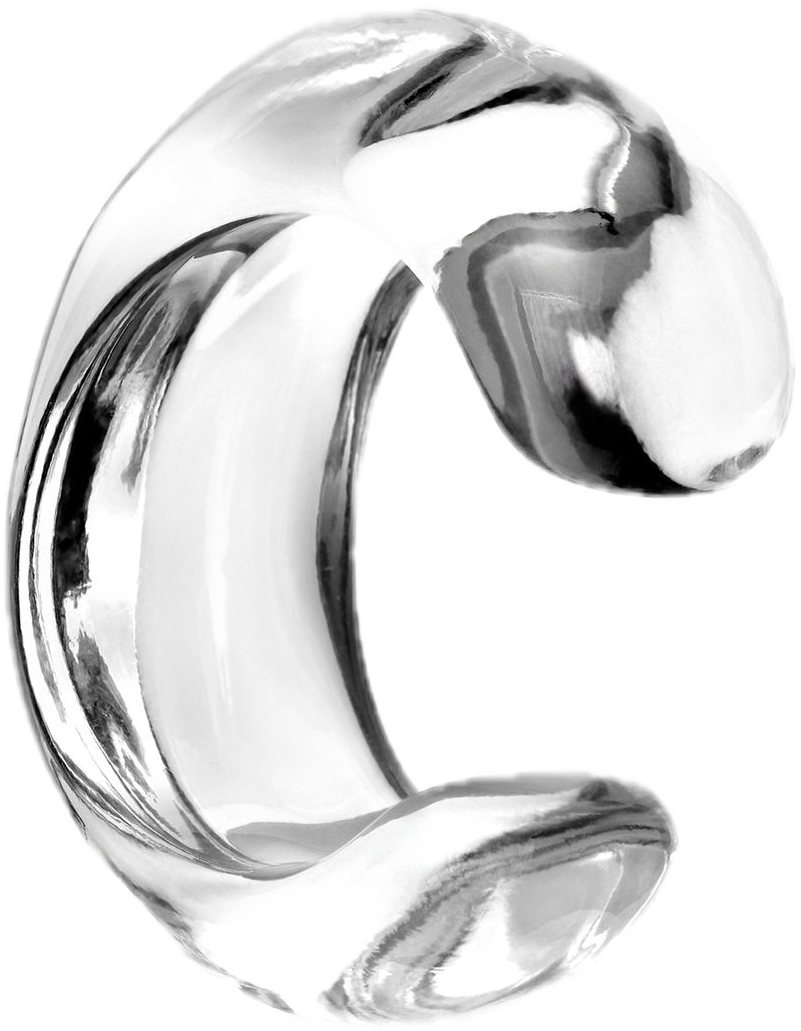 Clear Glass Cuff Bracelet