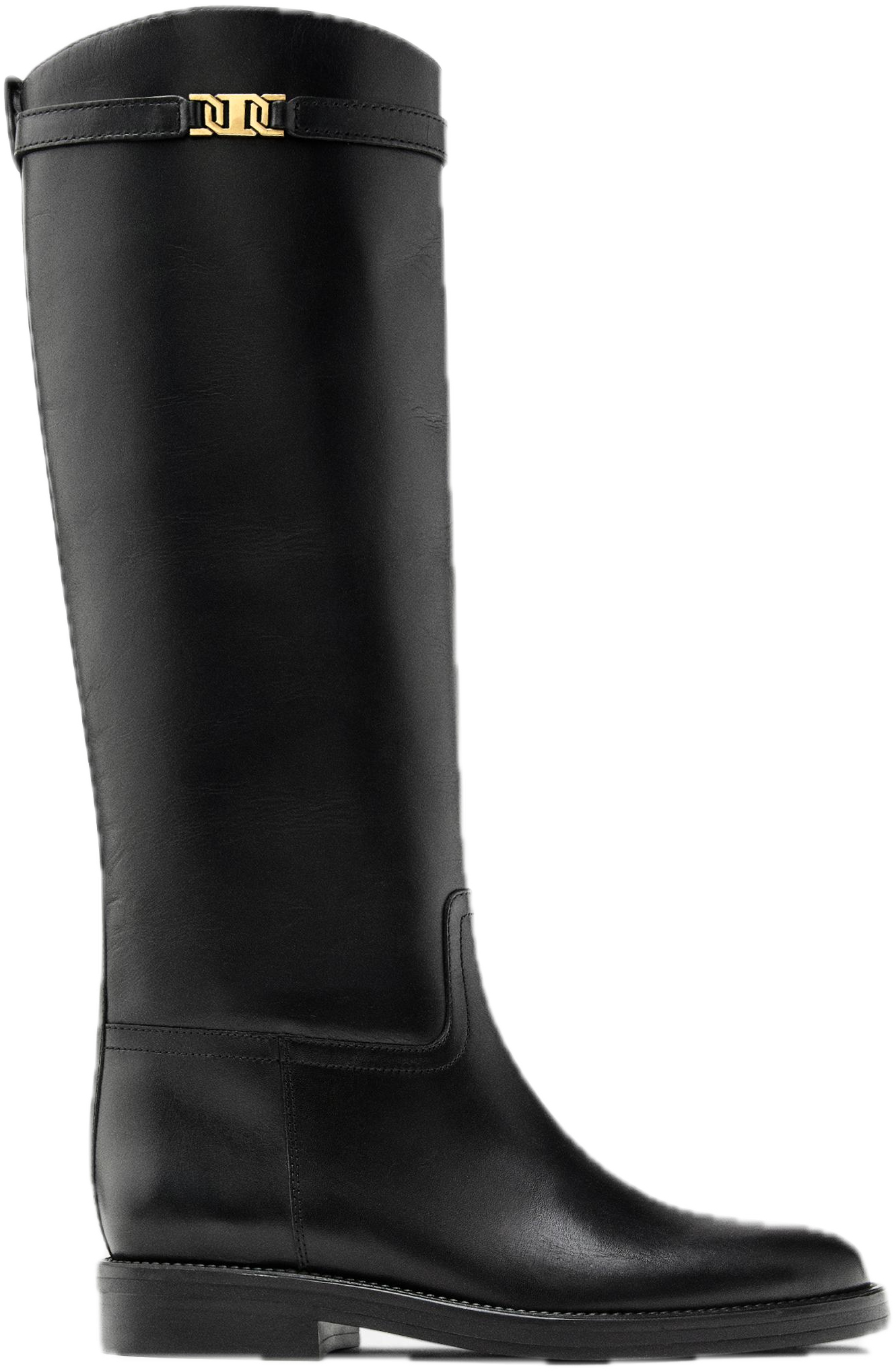 Leather riding boots