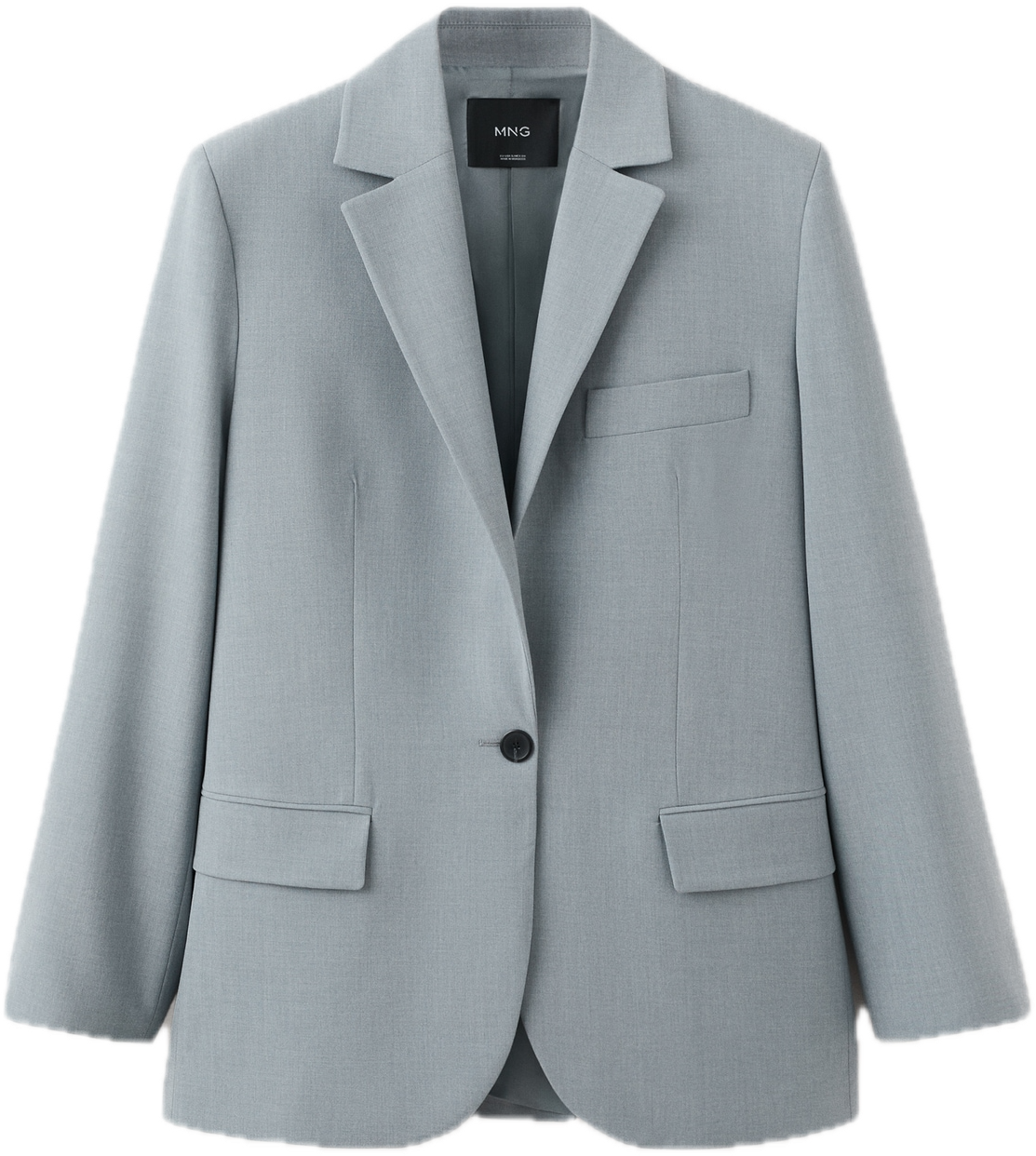 Straight suit jacket with lapel pockets - Women | MANGO United Kingdom