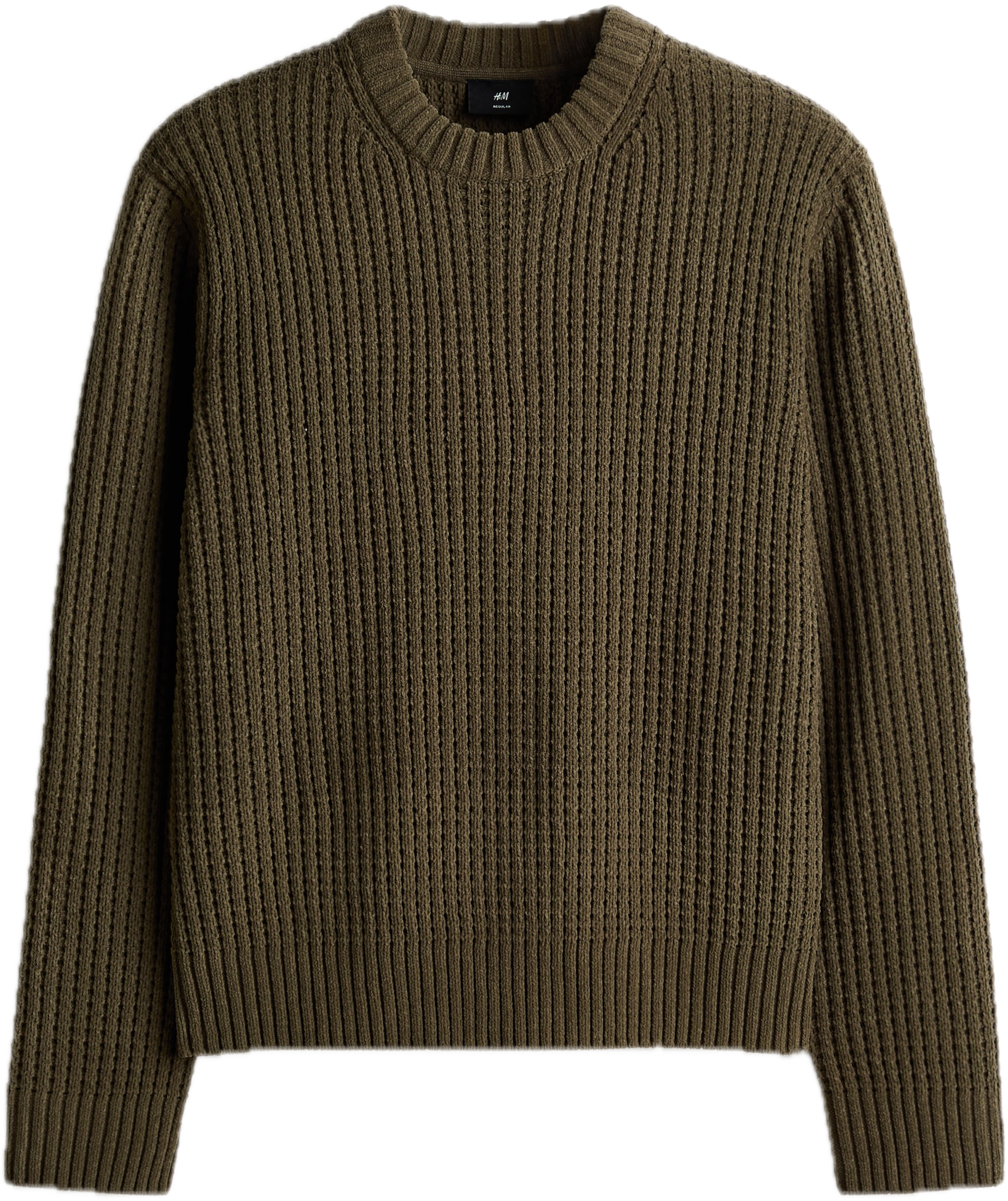 Stickad tröja Regular Fit - Crèmevit