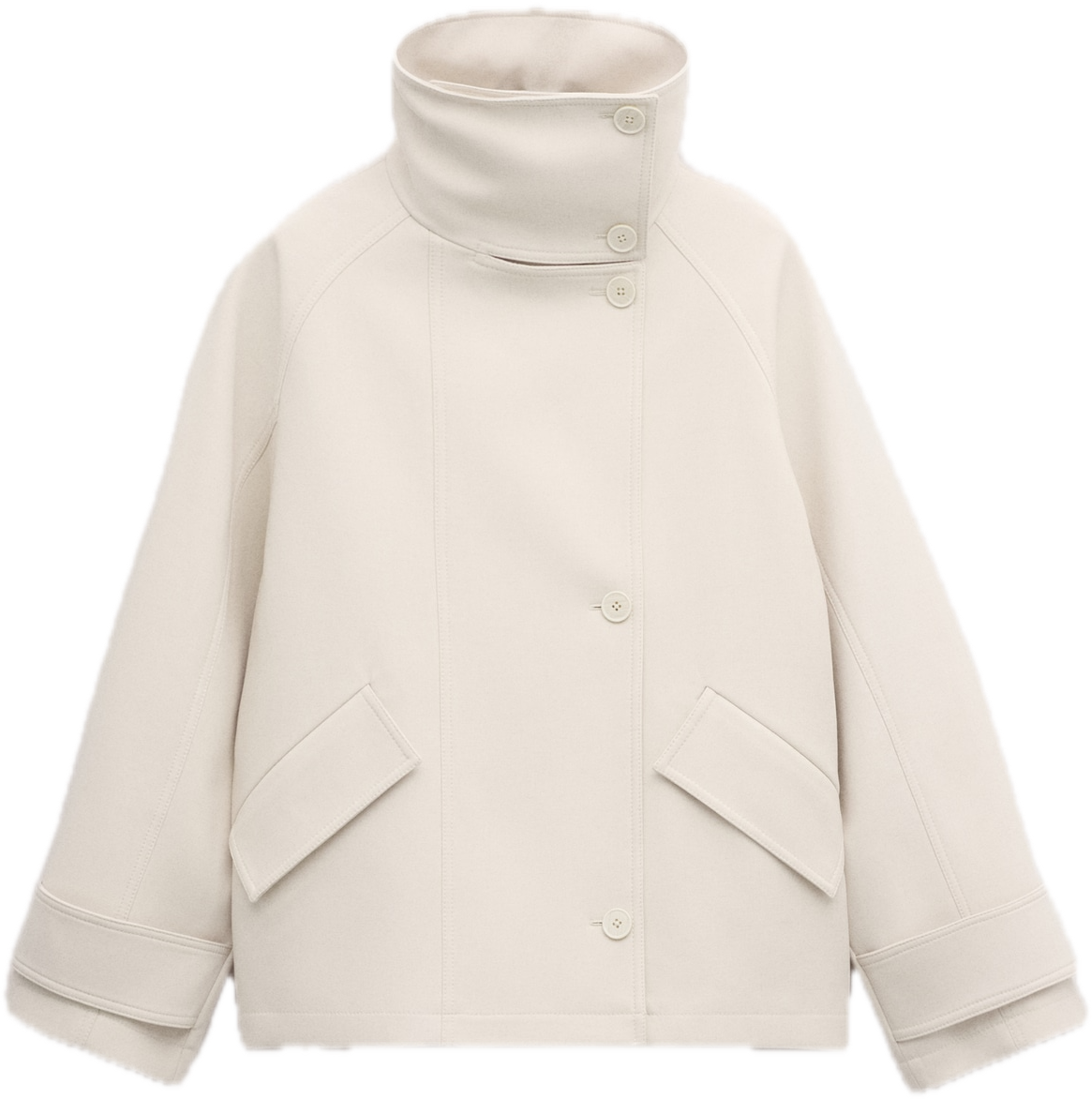 Funnel neck parka with pockets - Women | MANGO USA